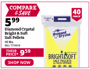 diamond crystal salt pellets