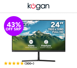 Kogan 24" Full HD 100Hz Frameless FreeSync Monitor (1920 x 1080) Product Image