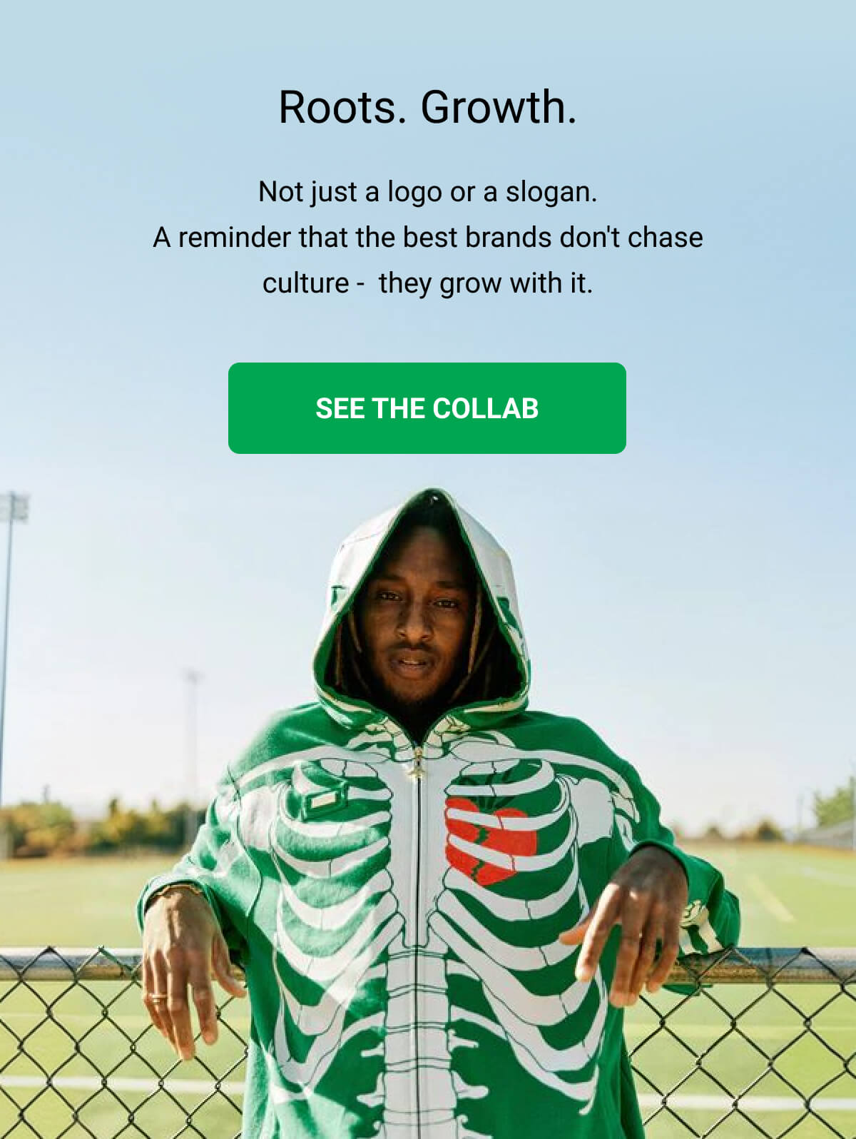 Roots. Growth. Not just a logo or a slogan. A reminder that the best brands don't chase culture -  they grow with it. SEE THE COLLAB