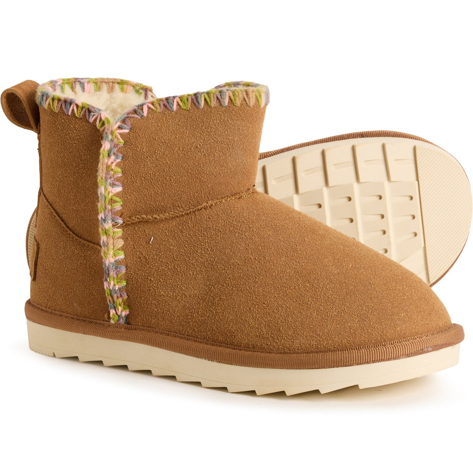 MIA Girls Rubeye Boots | Chestnut | Size 1C | Suede