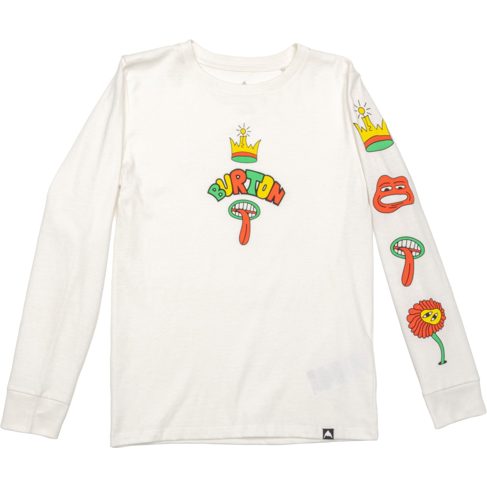Burton Big Boys Counterbalance 26 Shirt | Stout White | Size Large | Cotton
