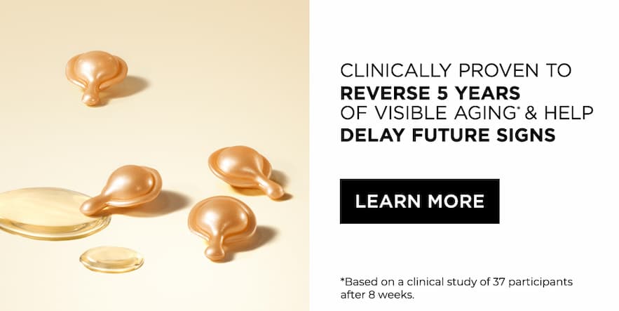 Clinically proven to reverse 5 years of visible aging & help delay future signs