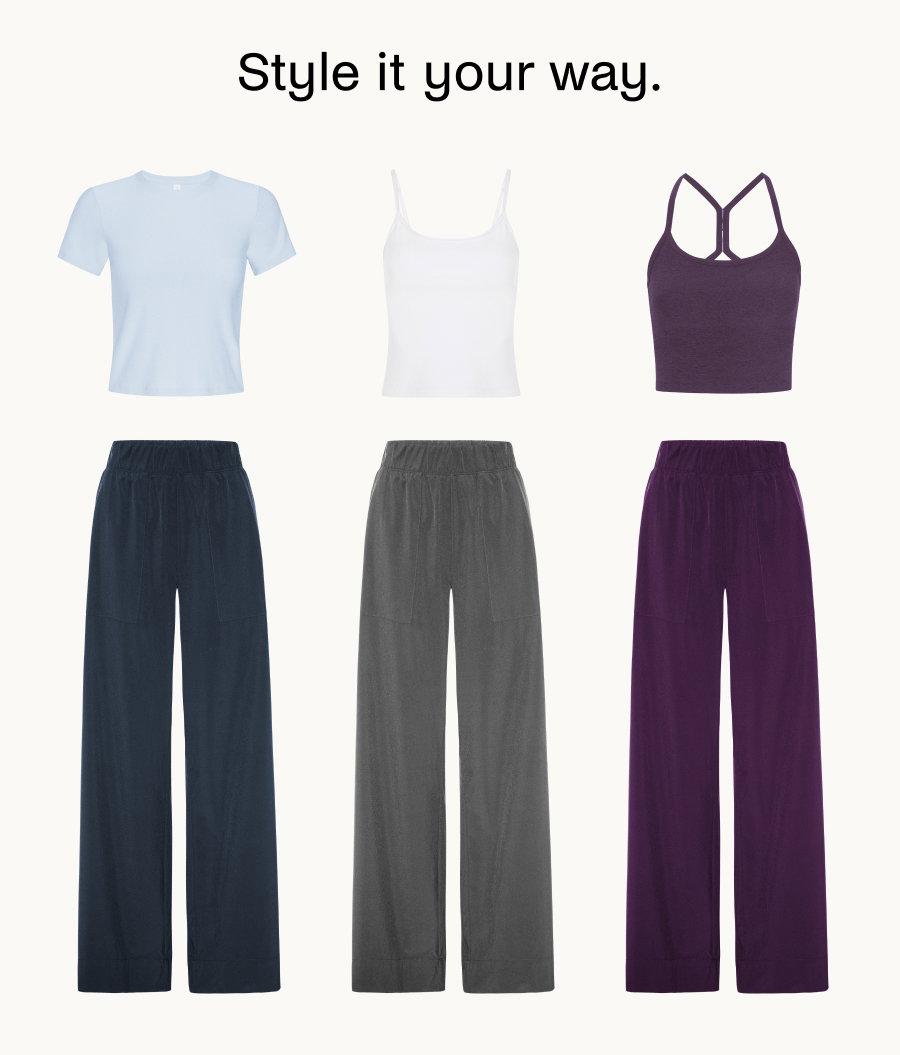 Style it your way. So many ways to create cute outfits with a tee or tank.