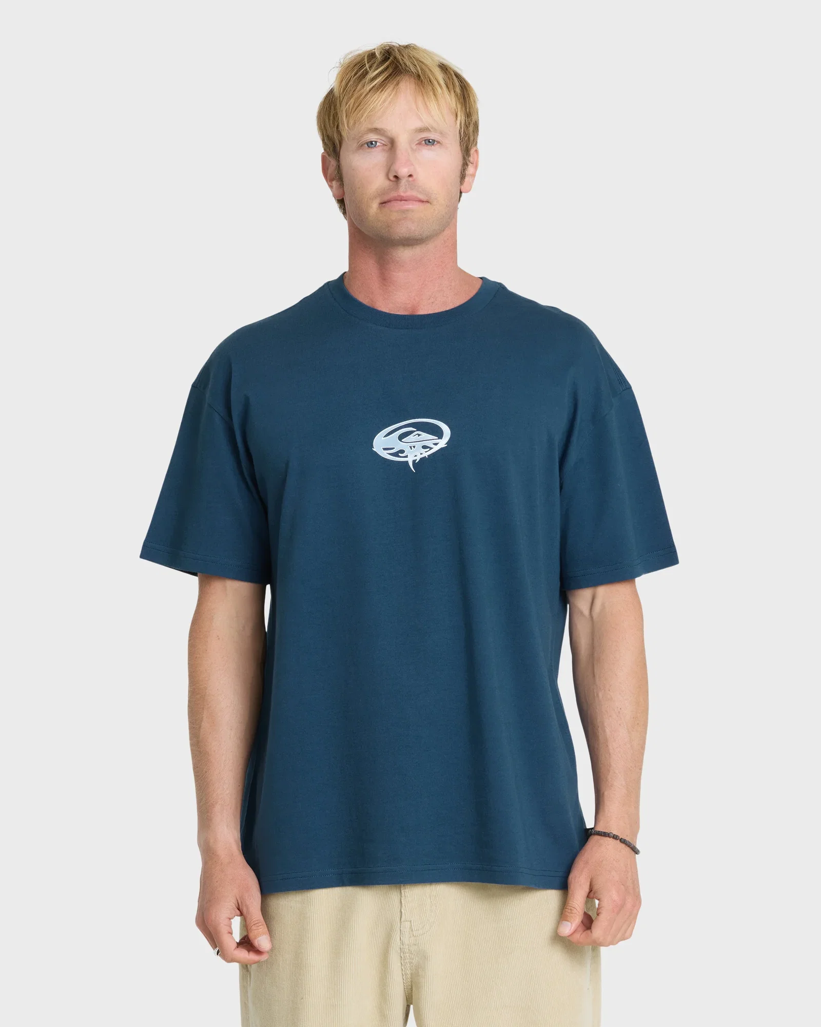 Image of Chrome Thorn Mercury Short Sleeve Knit T-Shirt - Dark Denim