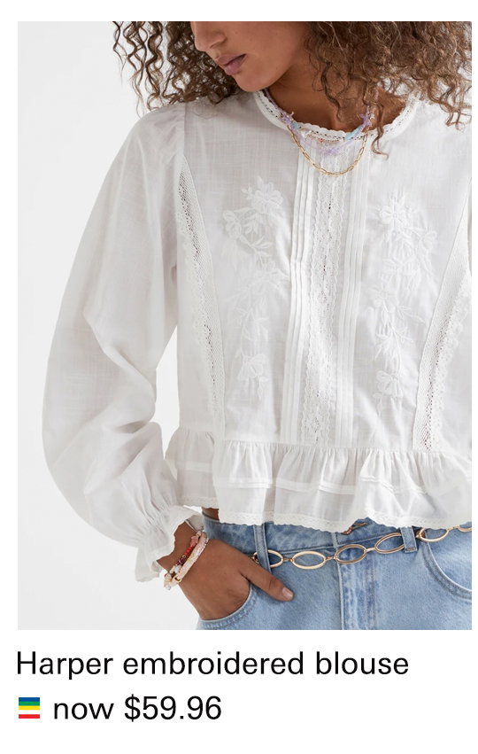 HARPER EMBROIDERED BLOUSE