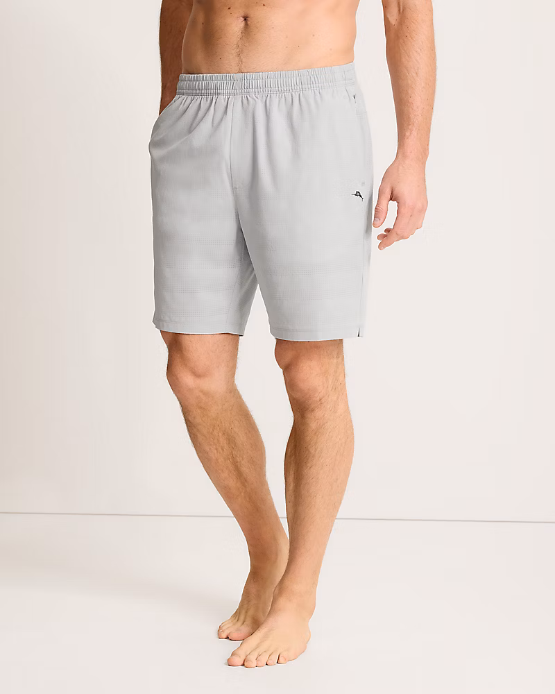 Image of Huntington Bay E-Waist Hybrid 8-Inch Shorts