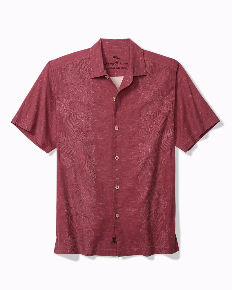 Image of Kona Luxe Border Silk Camp Shirt