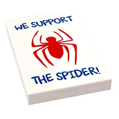 We Support the Spider Sign (2x3 tile)