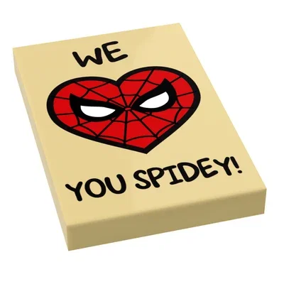 We Heart You Spidey! Sign (2x3 tile)
