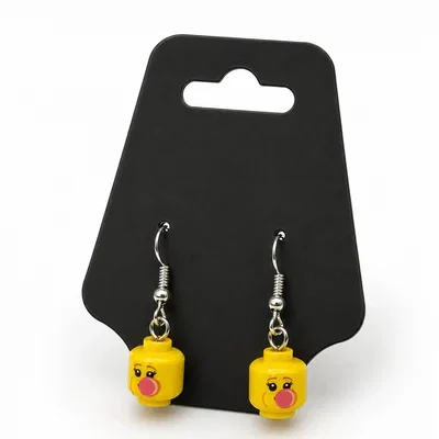 Girl Blowing Bubble Head Earrings