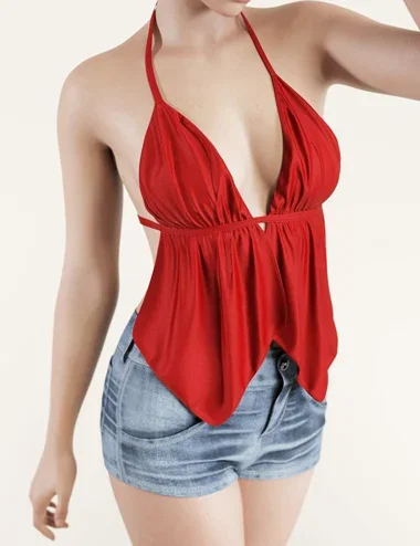 dForce Glamorous Halter Top and Pants for Genesis 9