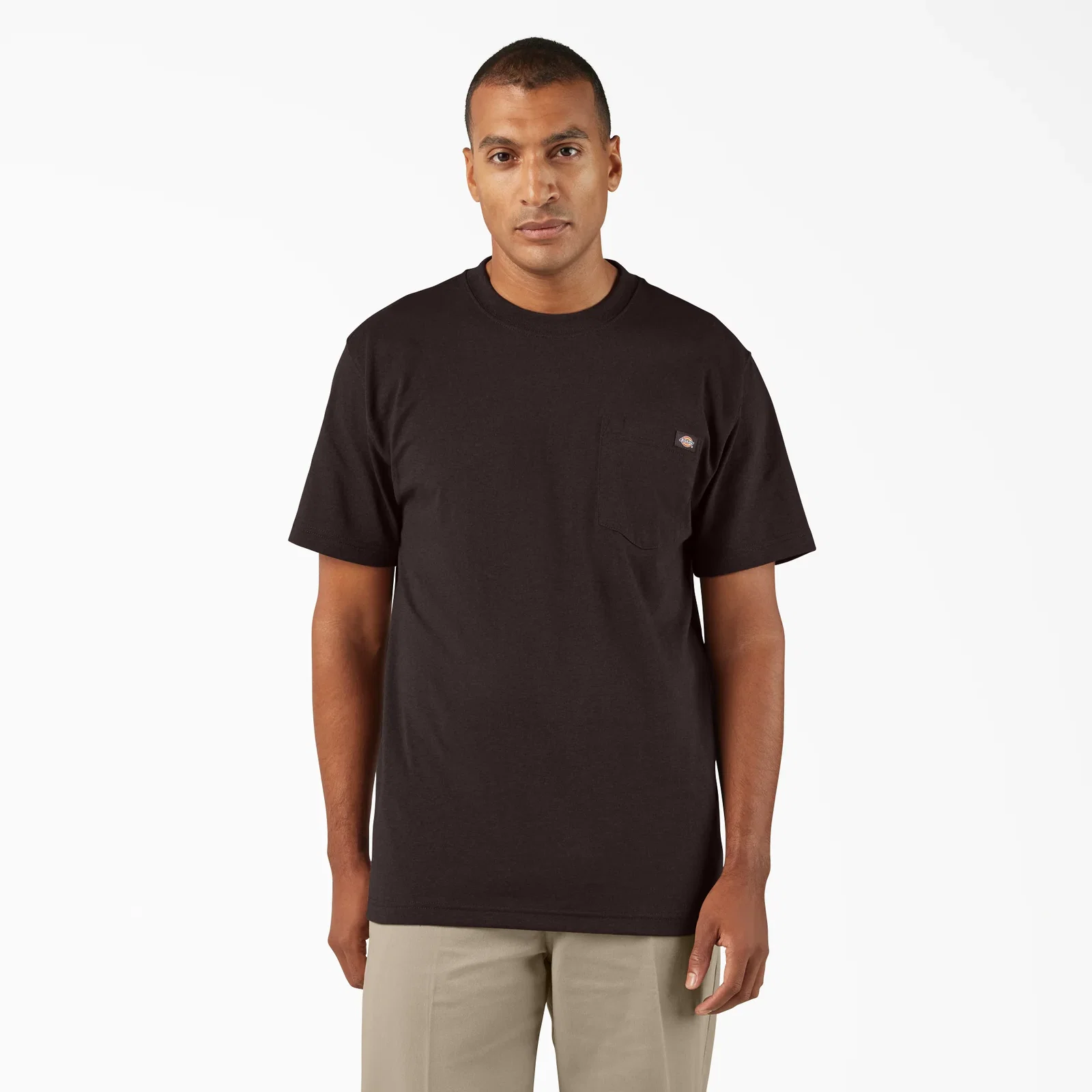 Image of Heavyweight Heathered Short Sleeve Pocket T-Shirt