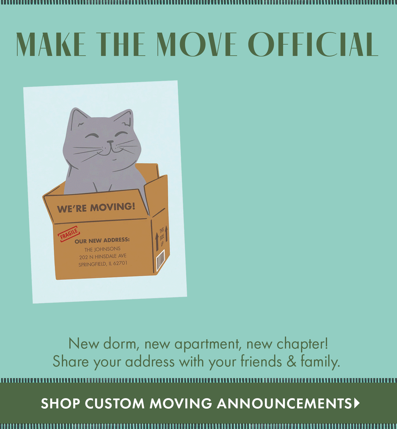 Custom Moving Announcements