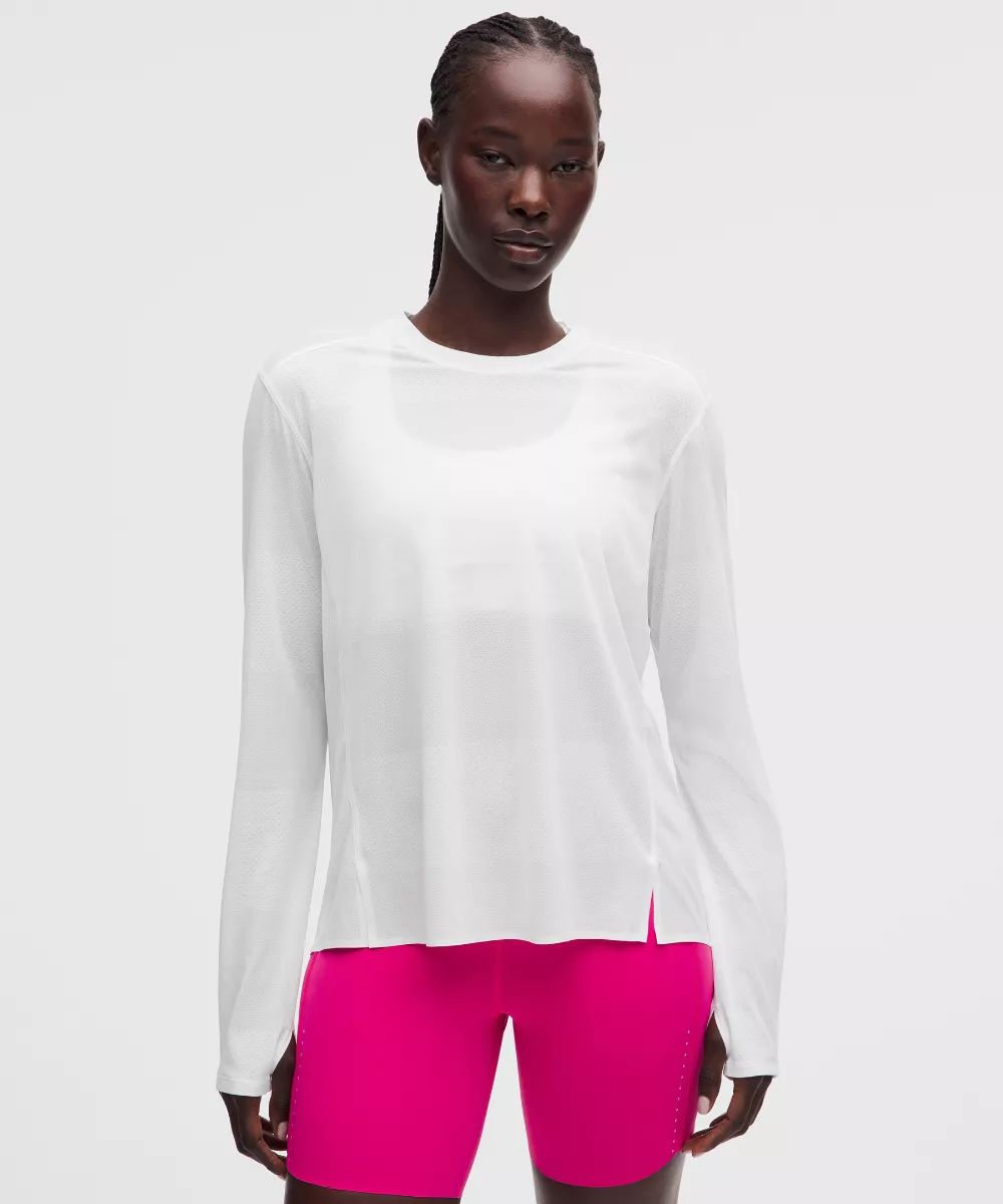 Fast and Free Long-Sleeve Shirt Perforated Stripe