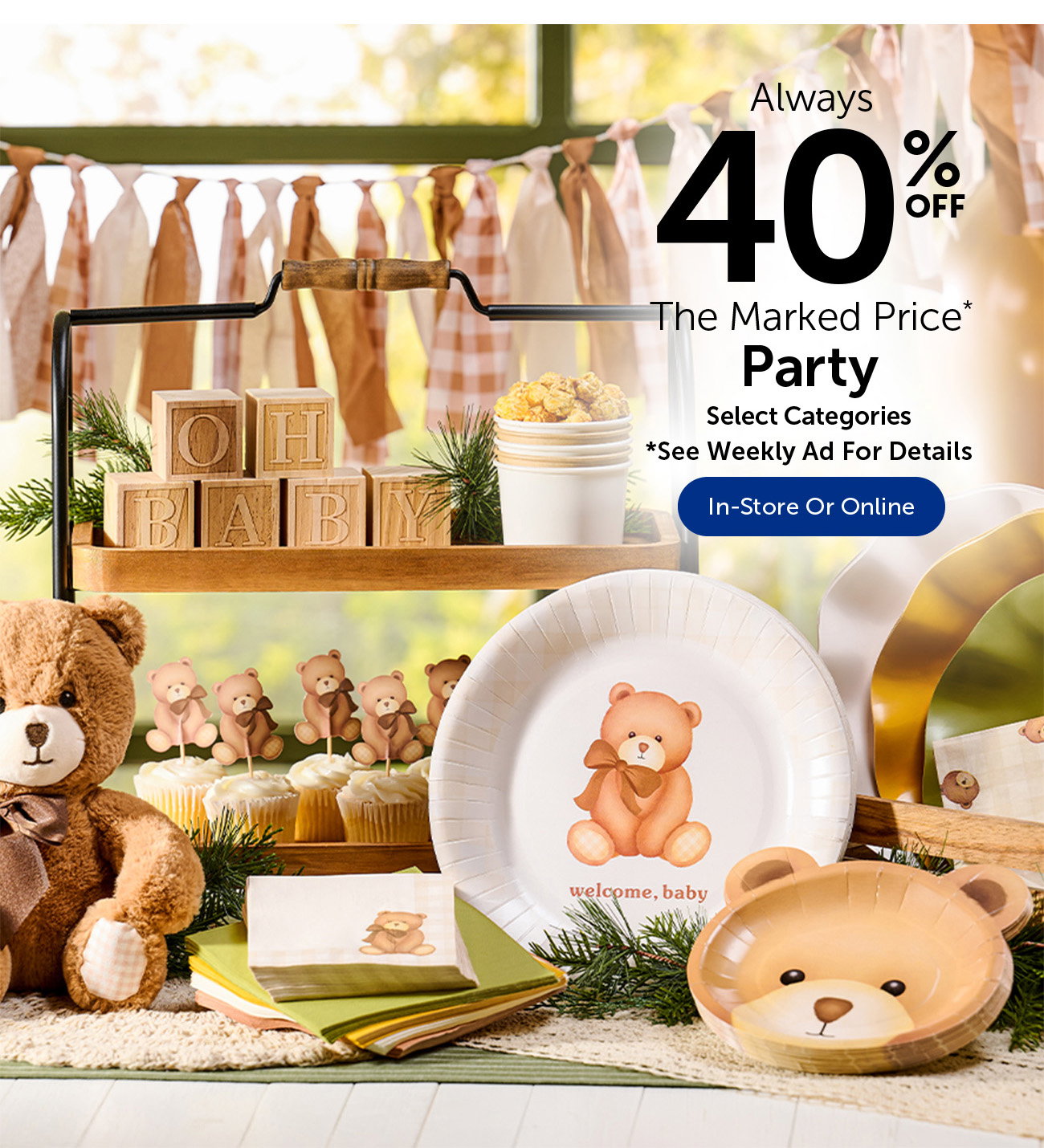 Always 40% Off The Marked Price - Party - Select Categories