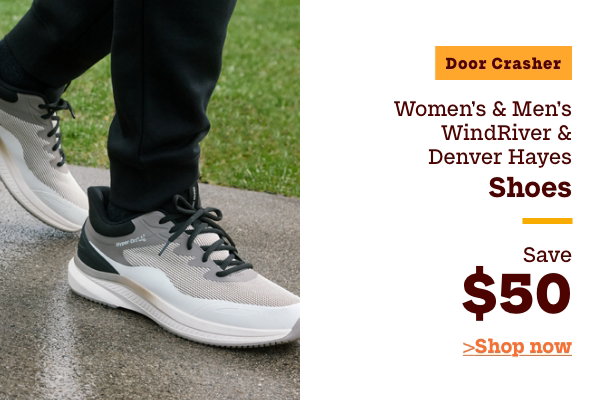 Door Crasher Women's + Men's WindRiver & Denver Hayes Shoes Save $50
