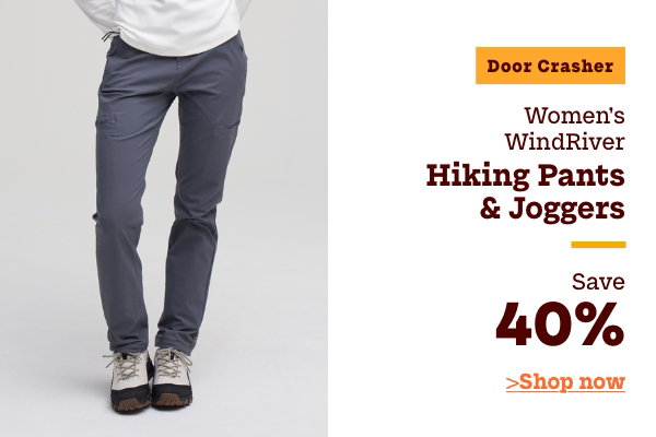 Door Crasher Women's WindRiver Hiking Pants + Joggers Save 40%