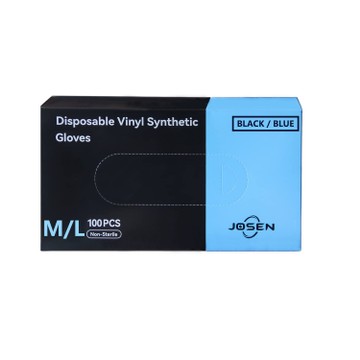 Heavy-Duty Black Disposable Gloves