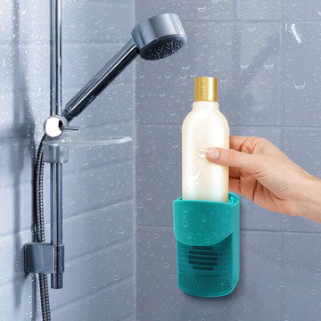 Aduro Wireless Shower Speaker with Cup Holder & Phone Mount