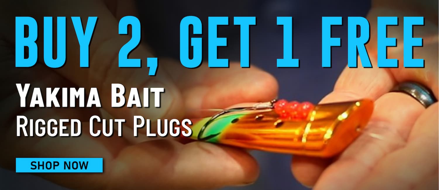 Buy 2, Get 1 Free Yakima Bait Rigged Cut Plugs Shop Now