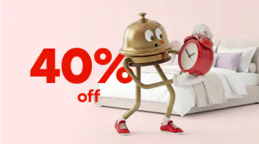 Get 40% off select hotels with flash deals until August 14, 2026.