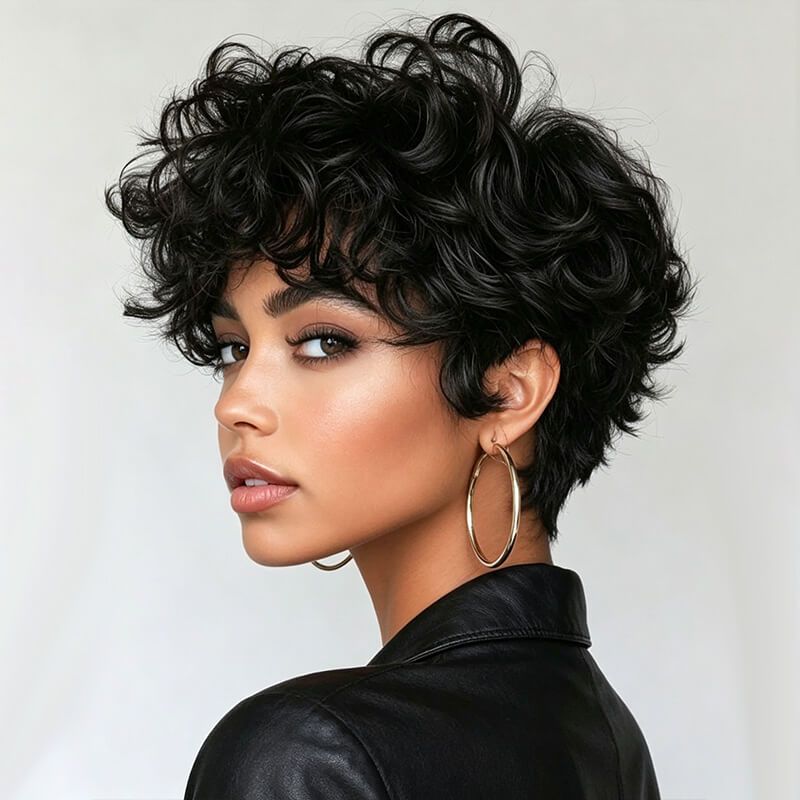 Wear and Go Wigs Elegant Hairstyles Bob Wavy Wigs With Side Part Pre Cut Lace Human Hair Wigs