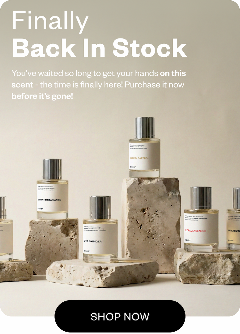 Back in Stock! Floral Violet, Ambery Vetiver & Ambery Peach