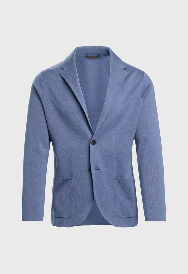 Image of SINGLE BREASTED KNIT BLAZER