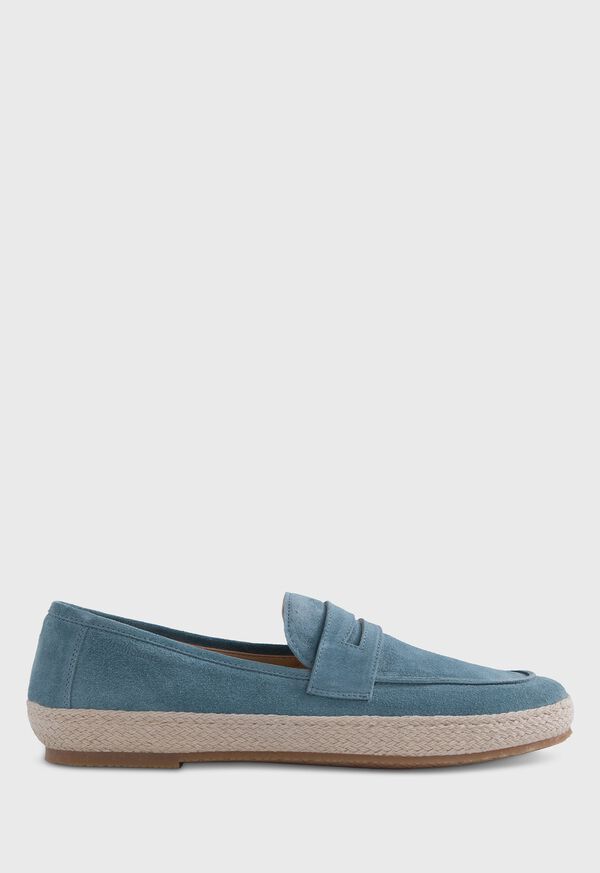 Image of LLPYD SUEDE PENNY LOAFER ESPADRILLE