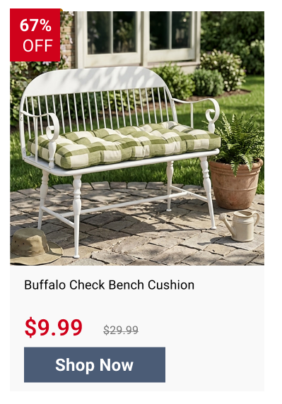 Buffalo Check Bench Cushion