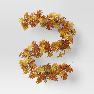 Fall Oak Leaf Artificial Garland