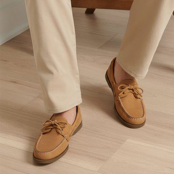 Genuine Leather Loafers with Memory Foam Insole
