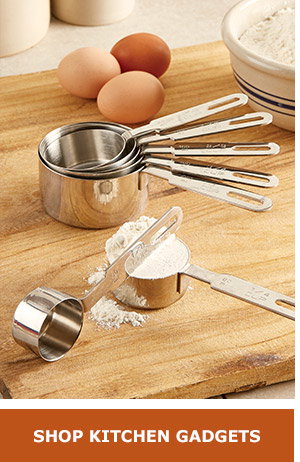 Shop Kitchen Gadgets. Stainless Steel Measuring Cups, Set of 7