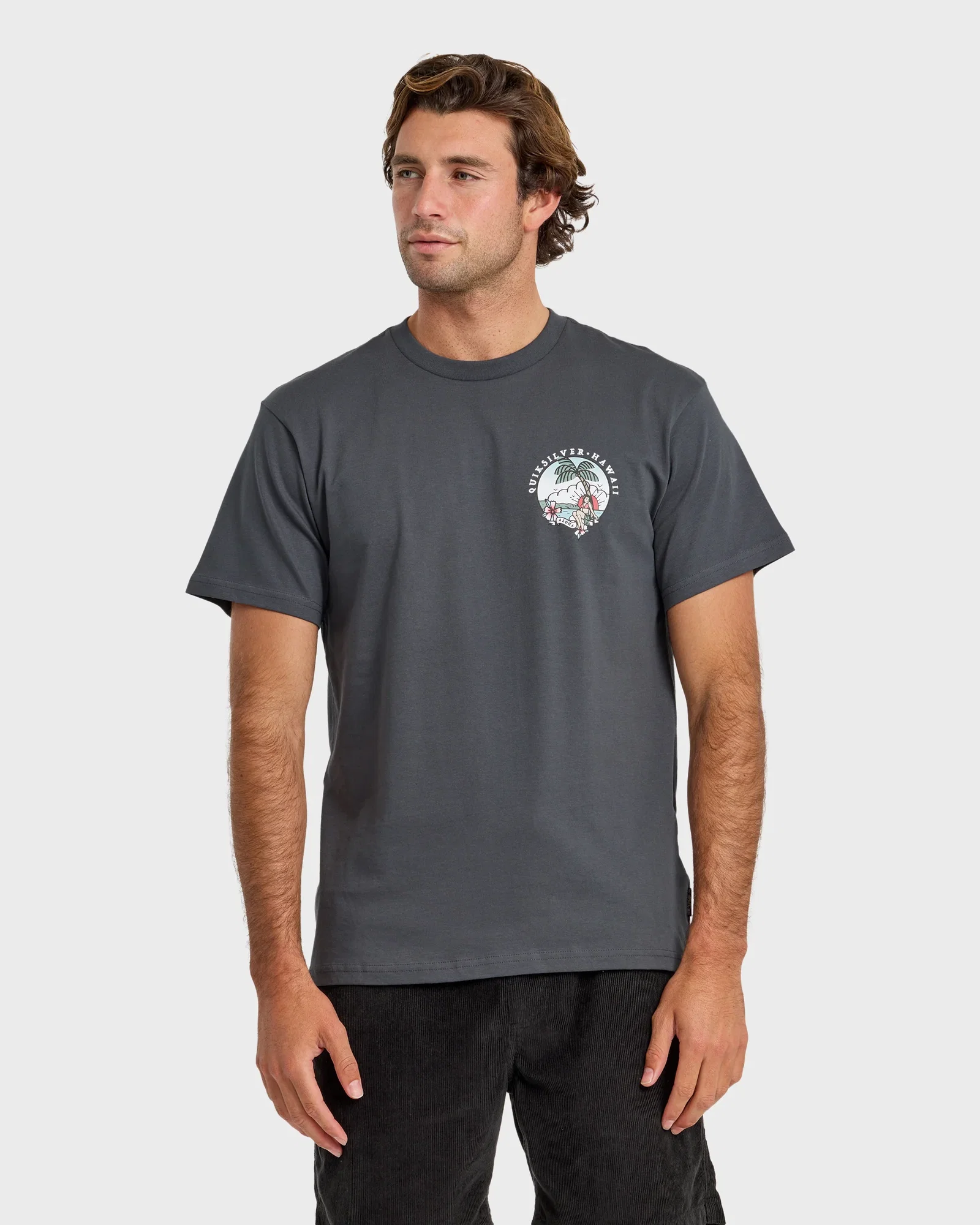 Image of HI Hula Sunset T-Shirt - Iron Gate