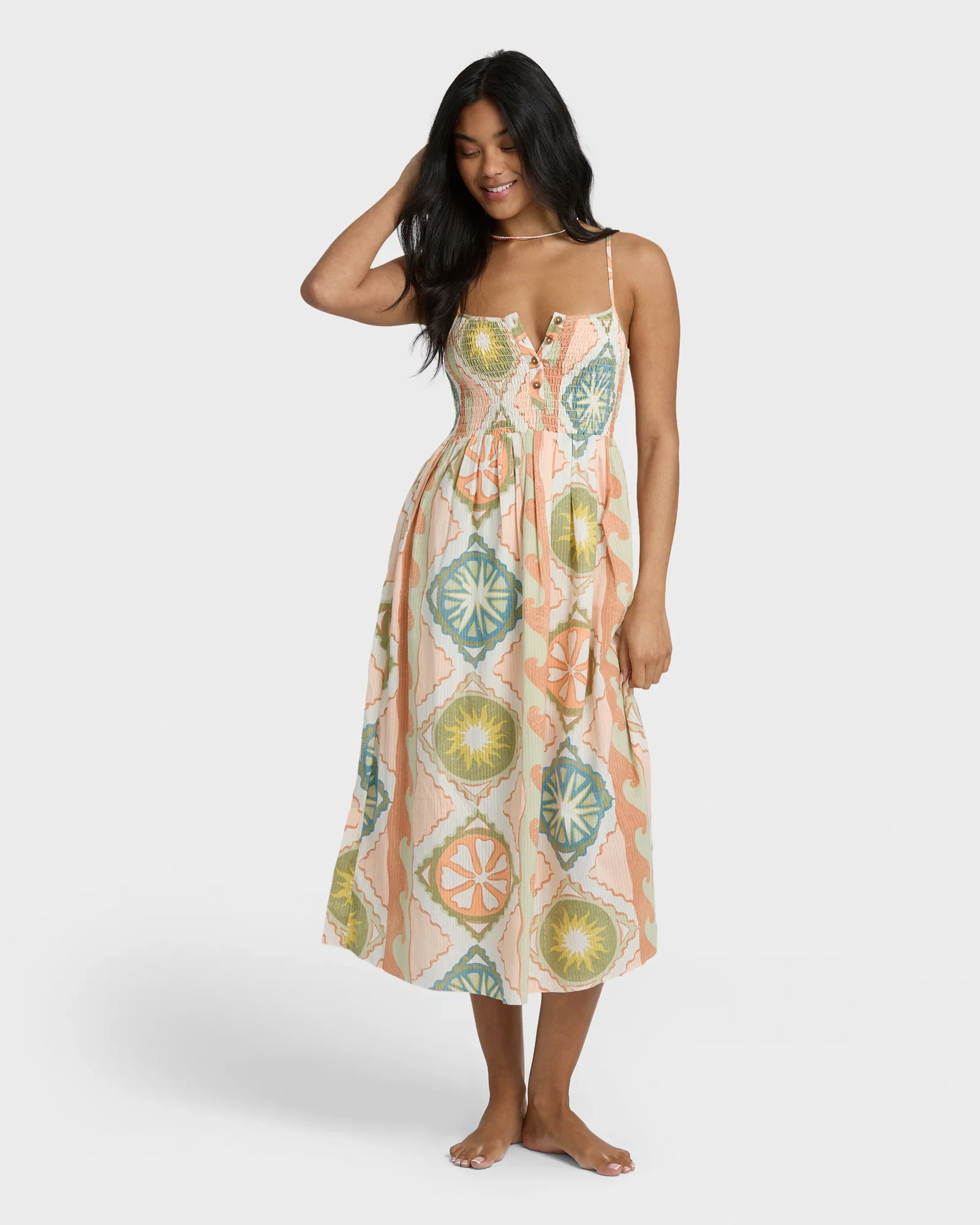 Image of Fever Dream Midi Dress - White Cap