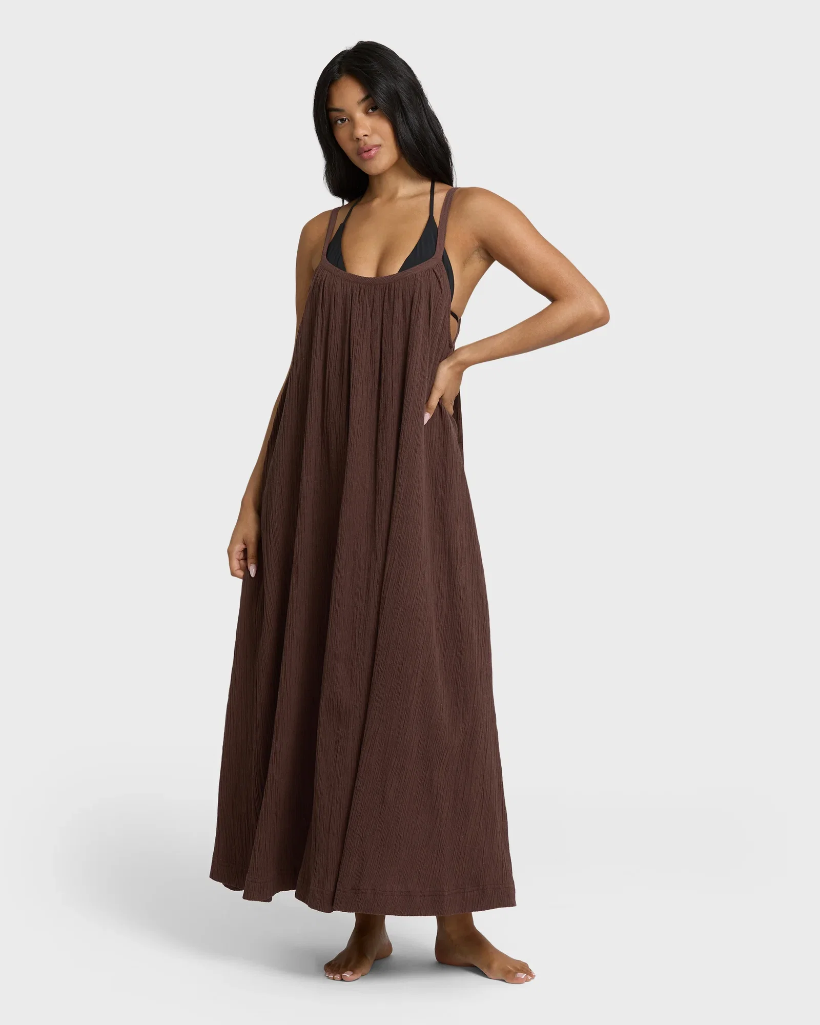 Image of Good Feels Maxi Dress - Teak