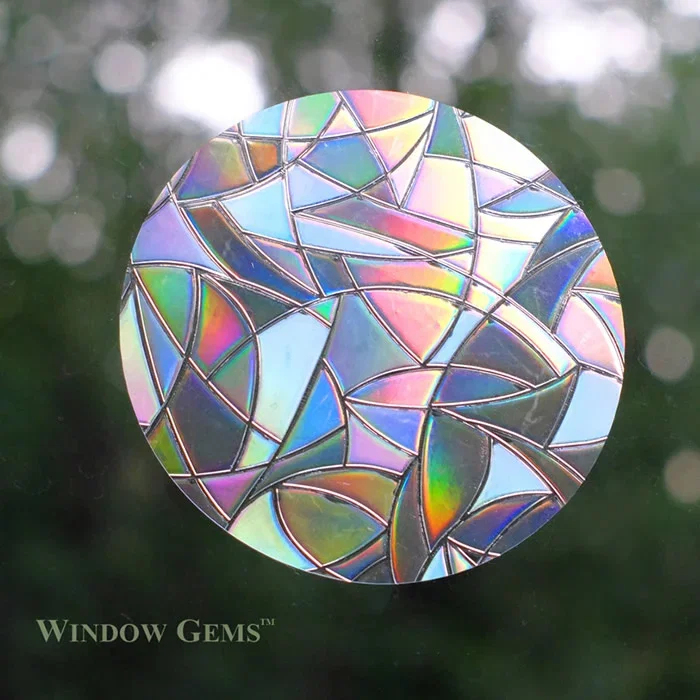 Image of Circles Window Gems, Set of 10