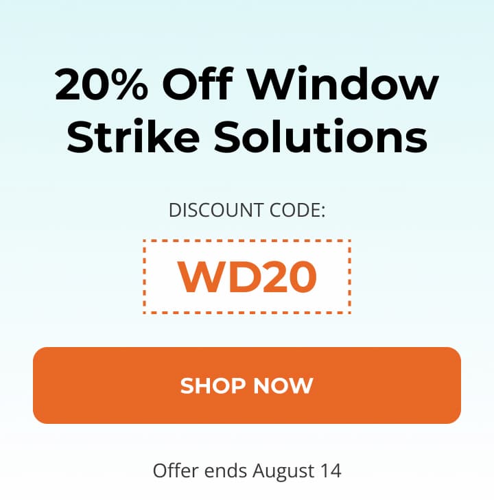 20% Off Window Strike Solutions