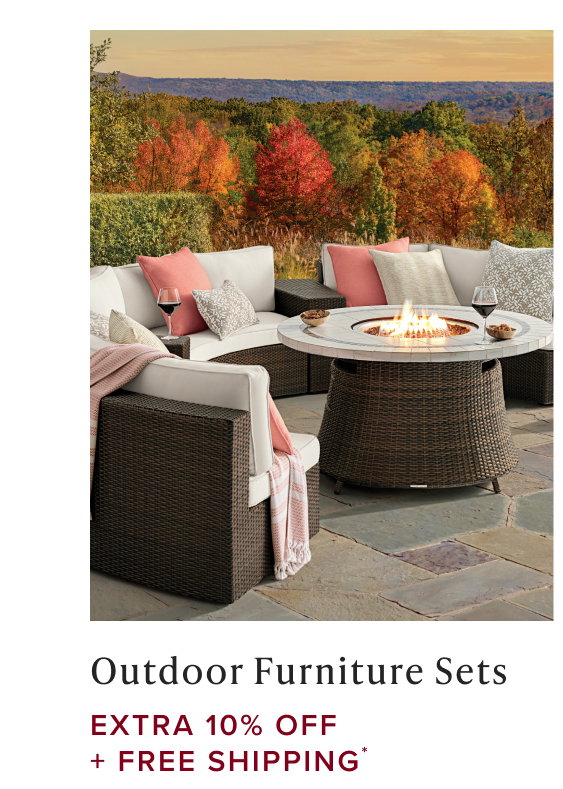 Shop Extra 10% Off + Free Shipping on Outdoor Furniture Sets