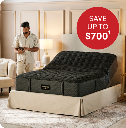 Enjoy luxury rest with premium comfort, cooling & support & save up to $700 on select Beautyrest Black mattresses.