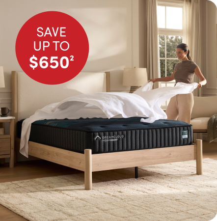 Get targeted support & pressure relief for more restlful sleep and save up to $650 on select Dreamcloud Pressuresmart mattresses.