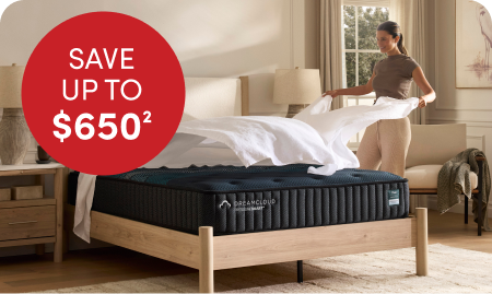 Get targeted support & pressure relief for more restlful sleep and save up to $650 on select Dreamcloud Pressuresmart mattresses.