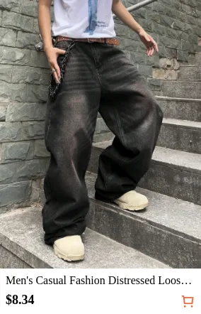 Men s Casual Fashion Distressed...