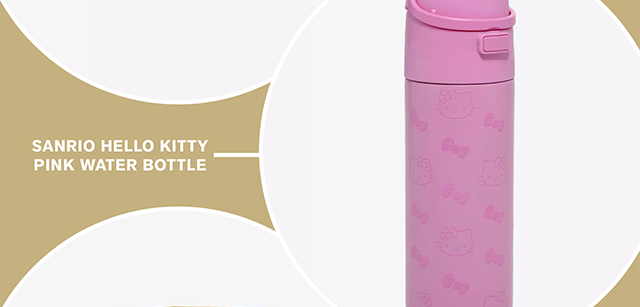 Sanrio Hello Kitty Pink Water Bottle