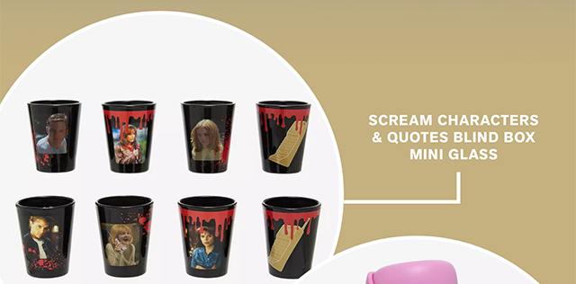 Scream Characters and Quotes Blind Box Mini Glass