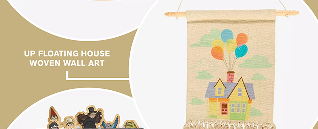 Up Floating House Woven Wall Art