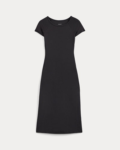 Image | Raglan Midi Dress | Black