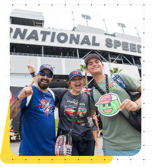 Fans Outside of Daytona International Speedway