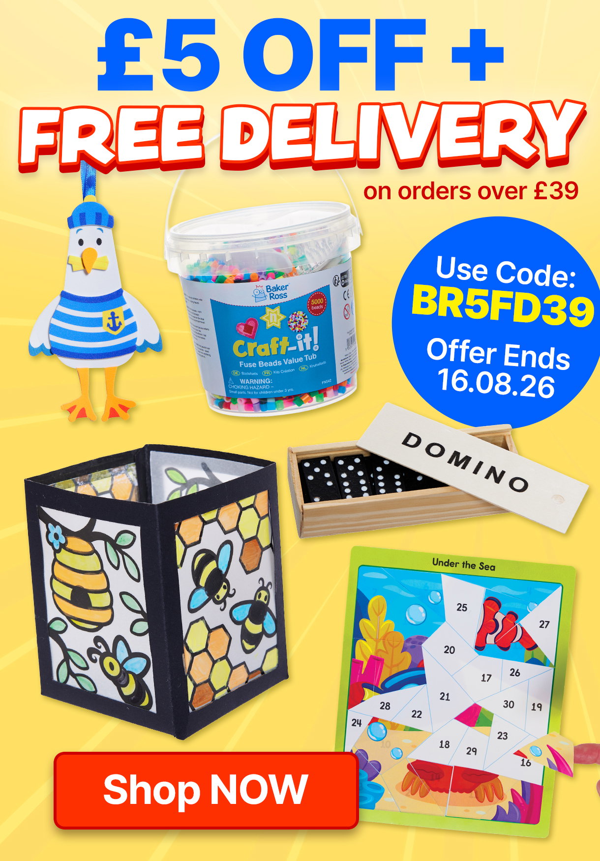 £5 OFF + Free Delivery