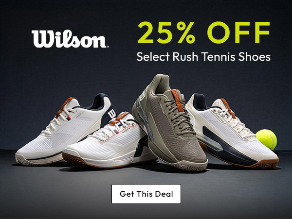 Wilson (logo) 25% Off Select Rush Tennis Shoes | Get This Deal 
